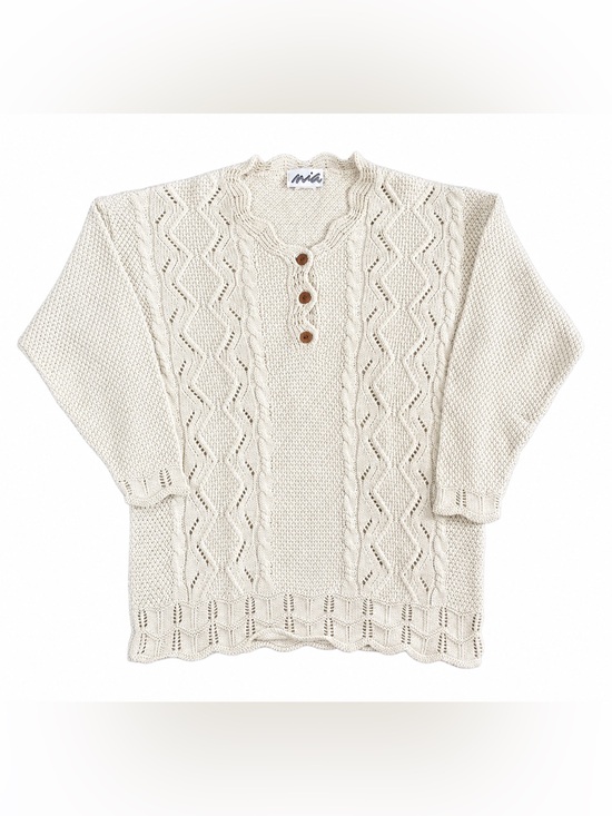 MIA Sweaters - Vintage Cable Knit Sweater (Small)